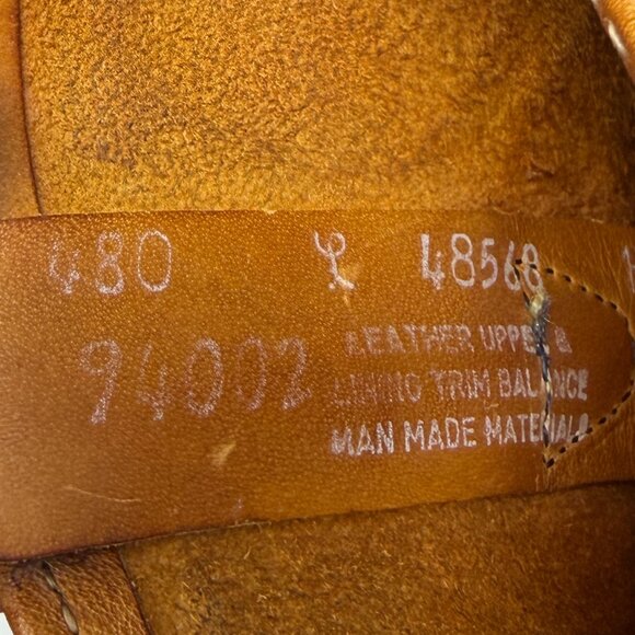 Landis women's leather Campus boots 9 square toe tan mid calf western vintage - Picture 13 of 16